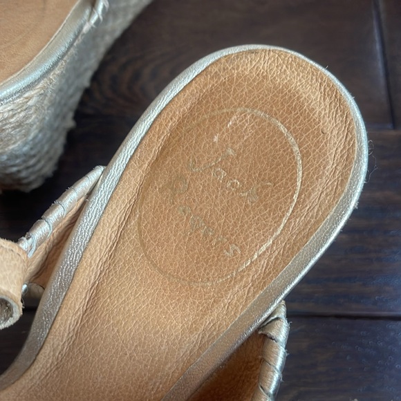 Jack Rogers Gold Twine Wedge Size 8M - Picture 5 of 5
